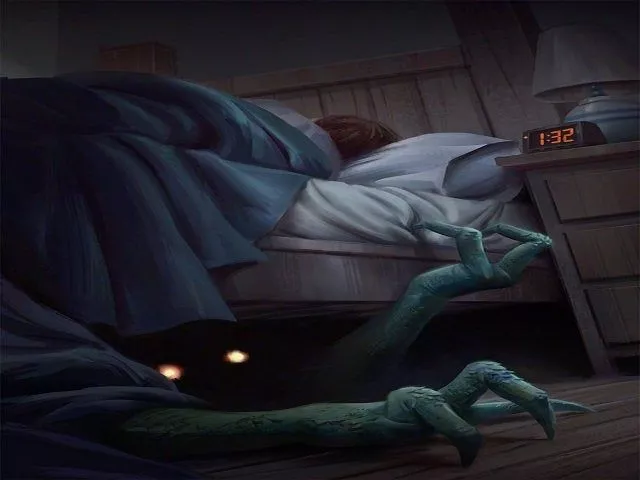 داستان ترسناک هیولای زیر تخت