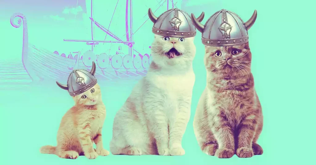 کمک وایکینگ ها به گربه ها برای گسترش در جهان