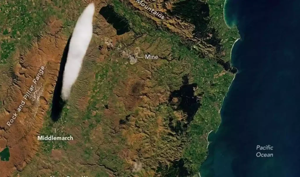 ابر عجیب شبیه به فیلم "Nope" در نیوزیلند