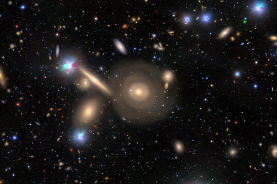 کهکشانی نادر با سه حلقه